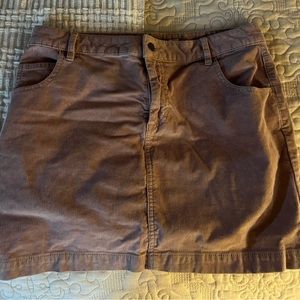 Pink corduroy skirt